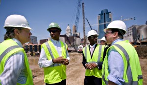 The Banks under construction when I shot it for The Enquirer.