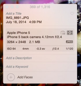 add keywords - hit the i button in the toolbar